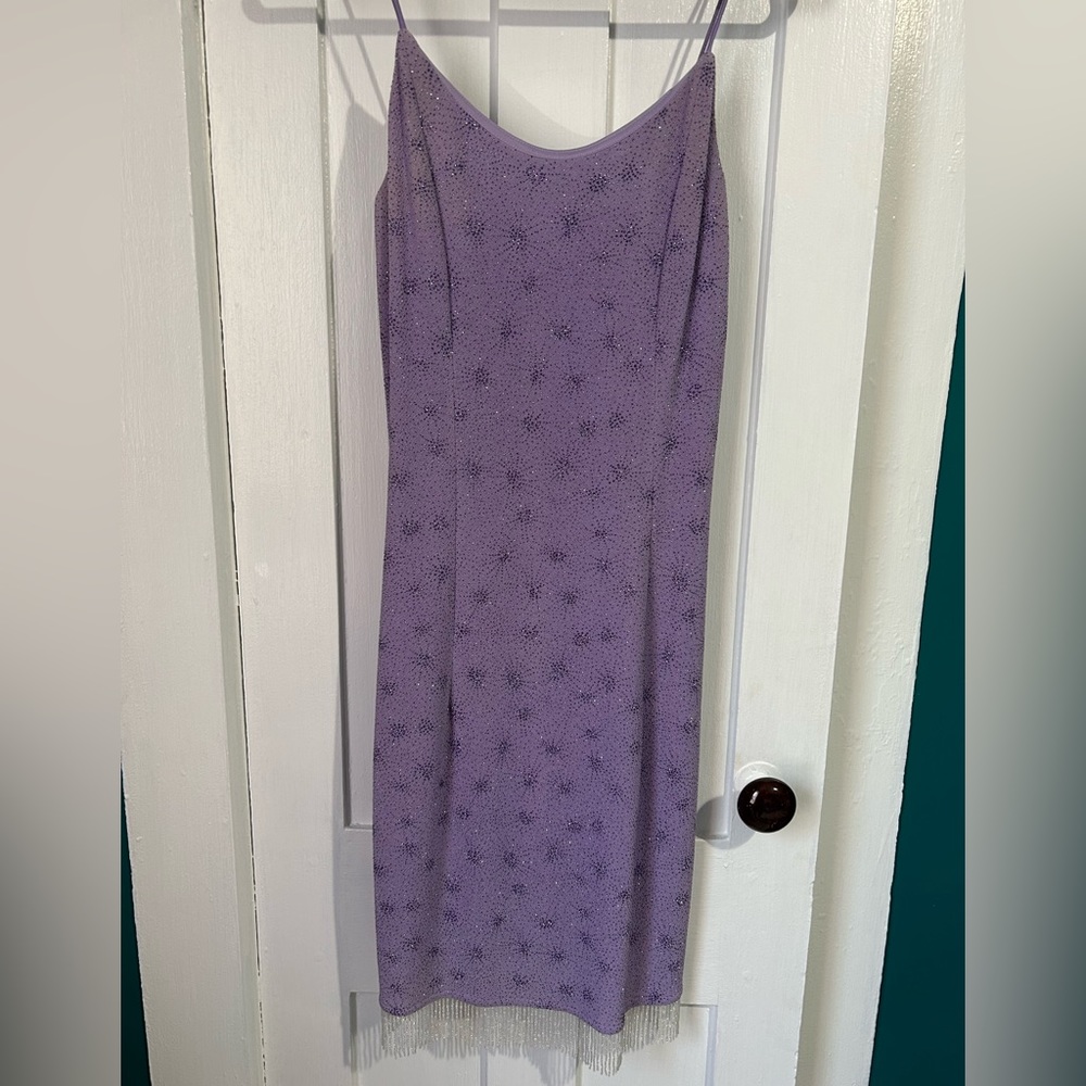 Sparkly purple dress